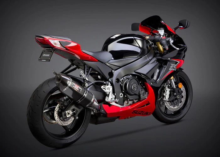 GSX-R600/750 11-26 R-77 Stainless Slip-On Exhaust, w/ Carbon Fiber Muffler - Image 2