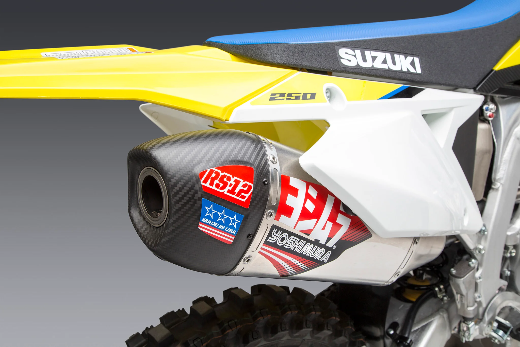 RM-Z250 19-26 RS-12 Stainless Full Exhaust, w/ Aluminum Muffler - Image 3