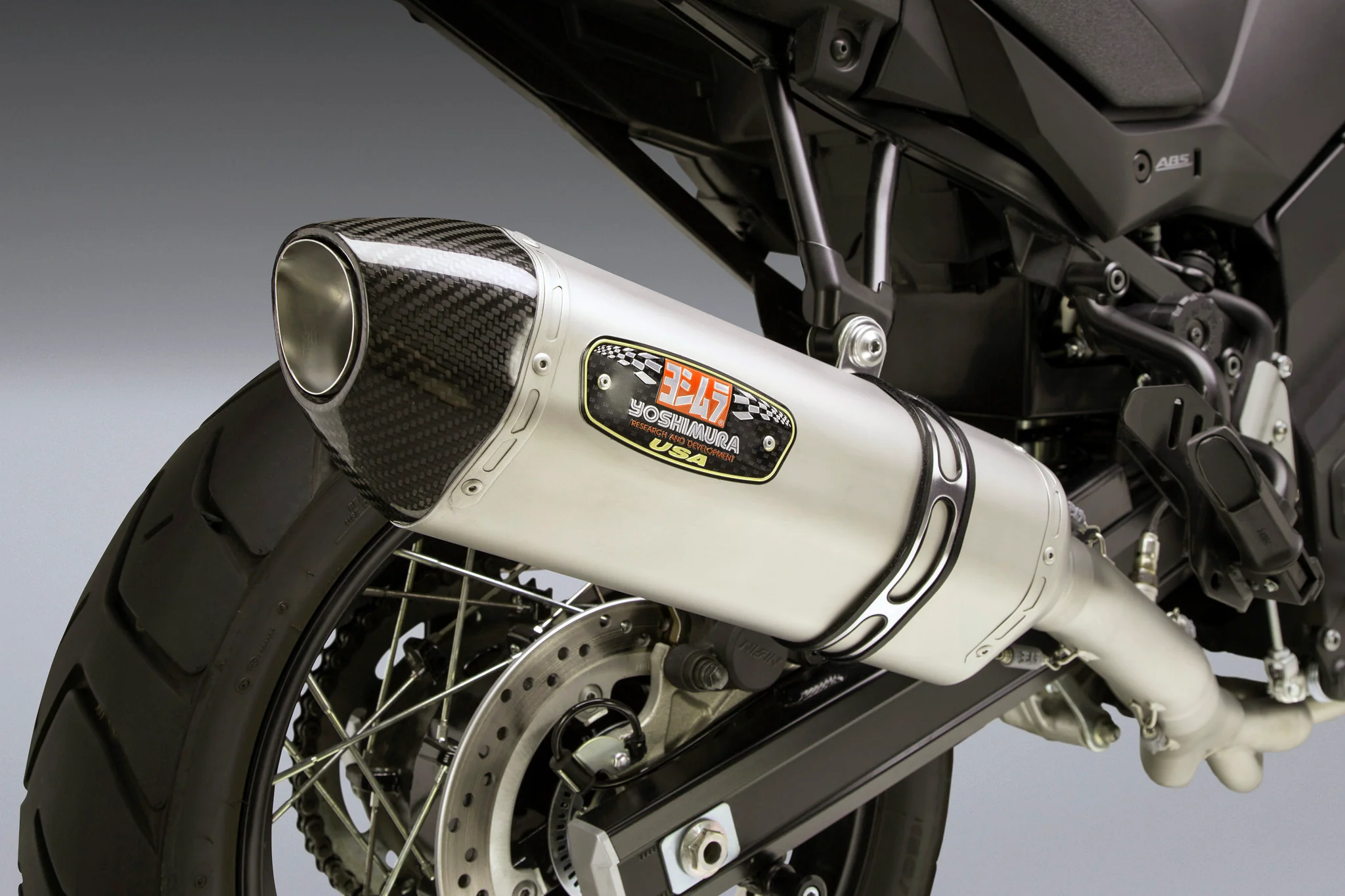 V-STROM 650 17-25 Race R-77 Stainless 3/4 Exhaust, w/ Stainless Muffler - Image 3