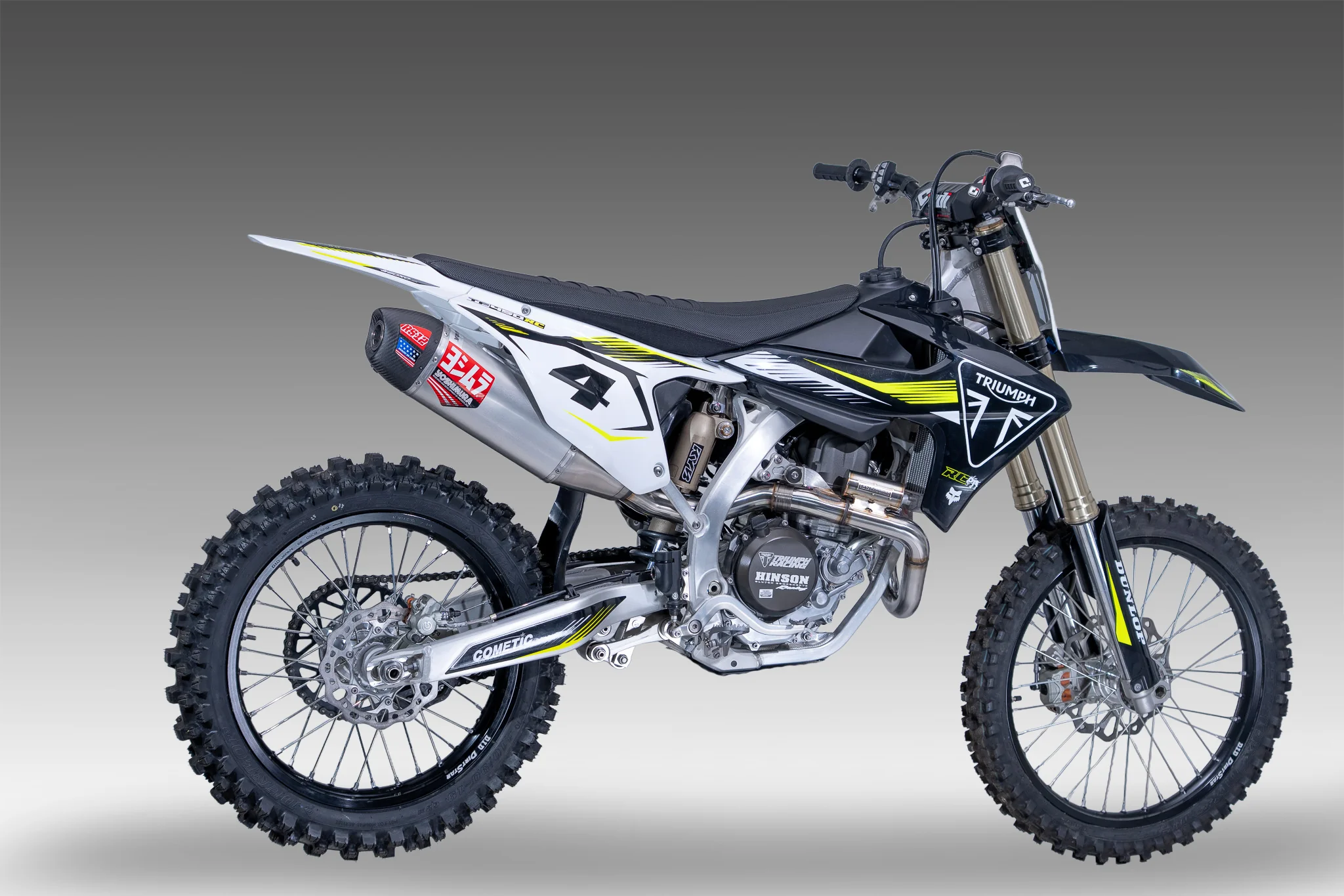 TF450 2025-26 RS-12 Stainless Full Exhaust, w/ Aluminum Muffler - Image 4