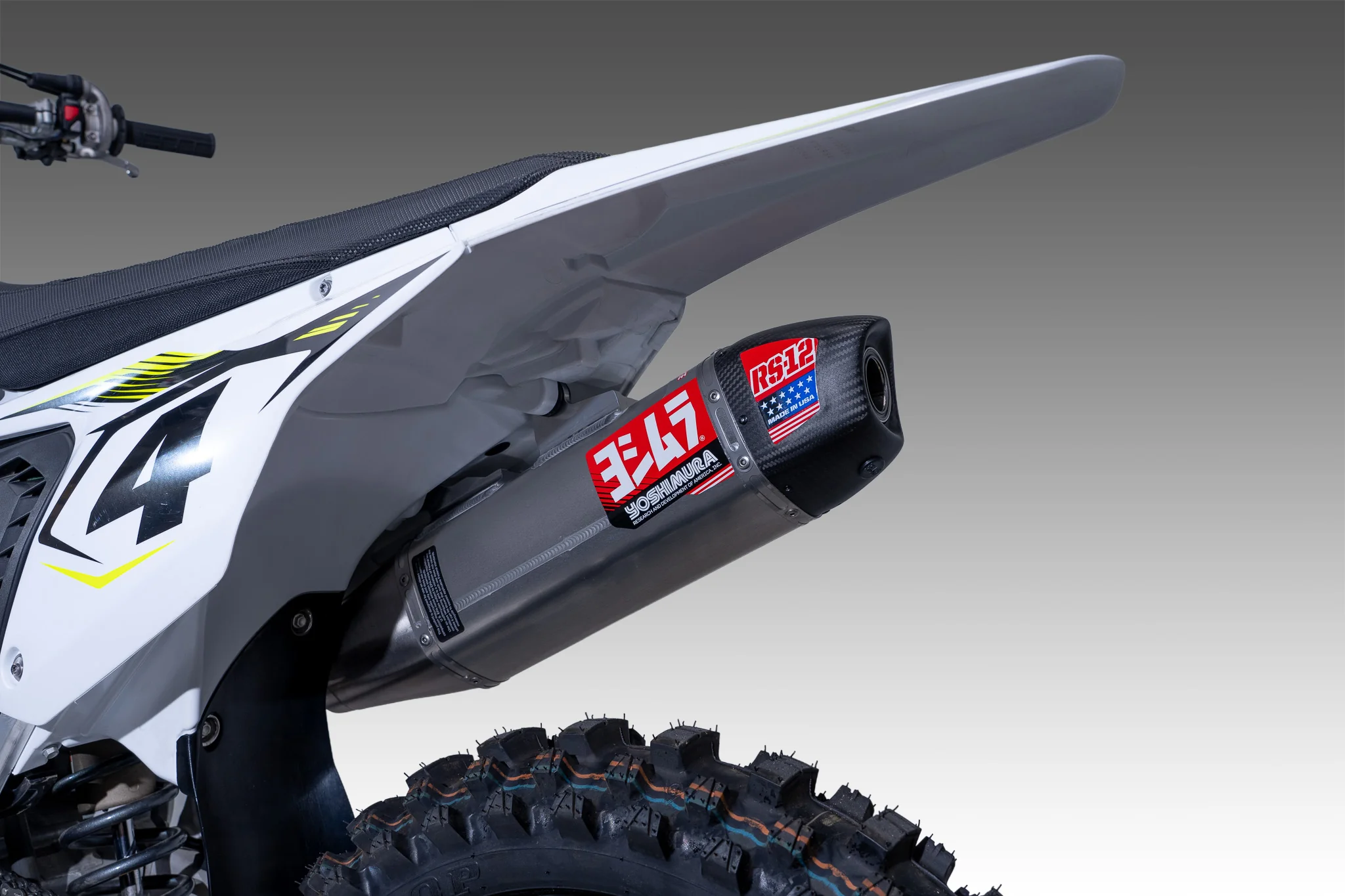 TF450 2025-26 RS-12 Stainless Full Exhaust, w/ Aluminum Muffler - Image 6