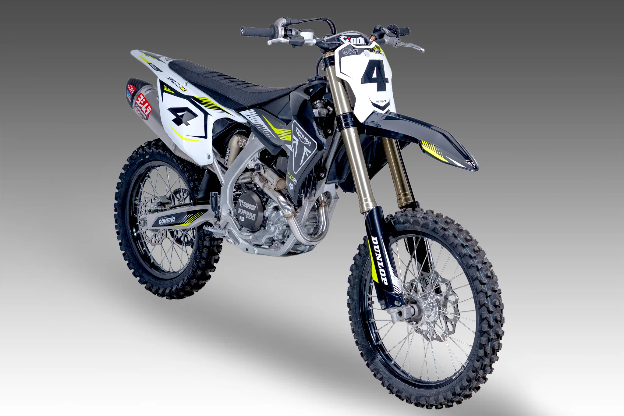 TF450 2025-26 RS-12 Stainless Full Exhaust, w/ Aluminum Muffler - Image 7