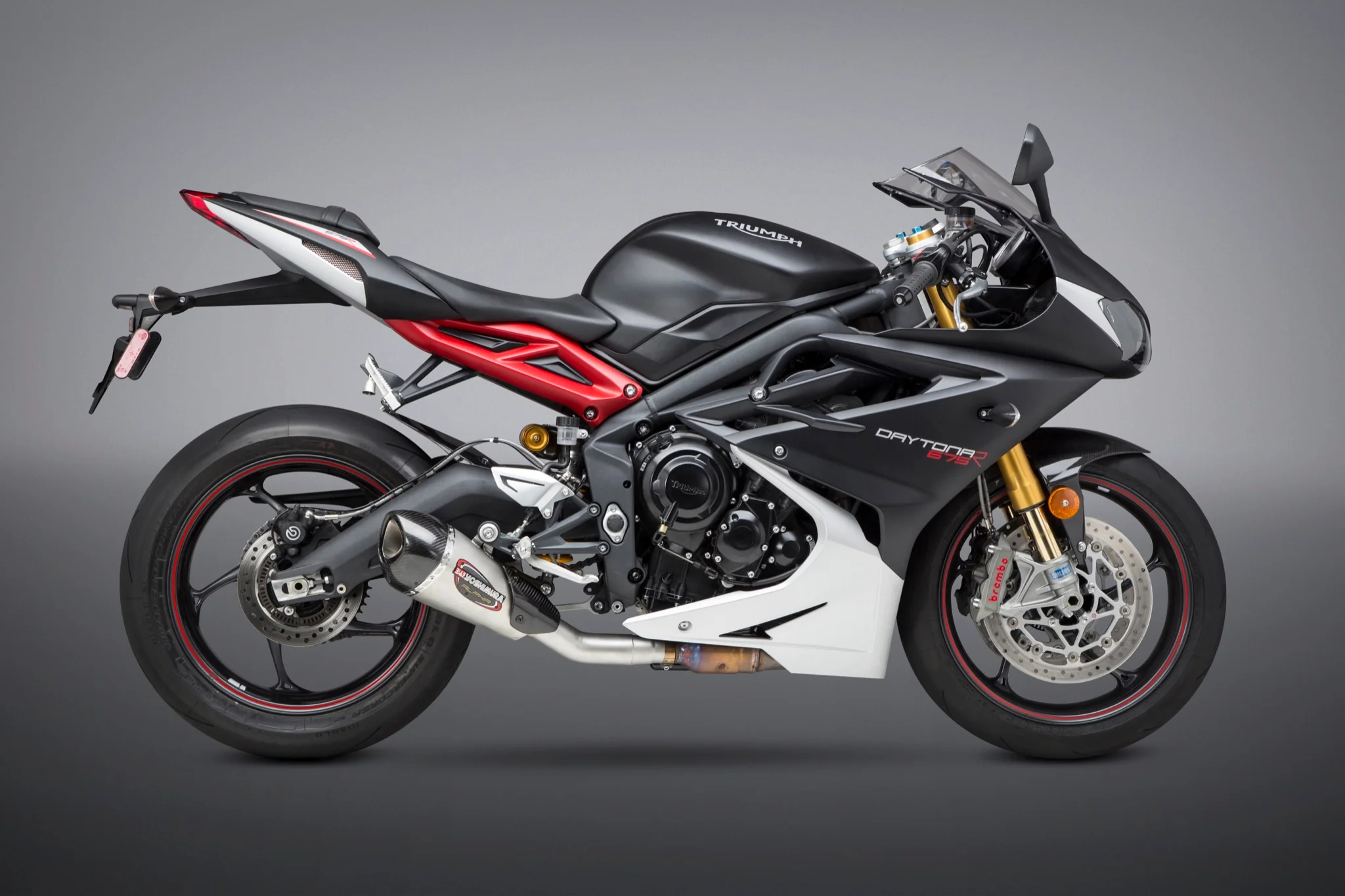 DAYTONA 675 13-17 ALPHA T Stainless Slip-On Exhaust, w/ Stainless Muffler