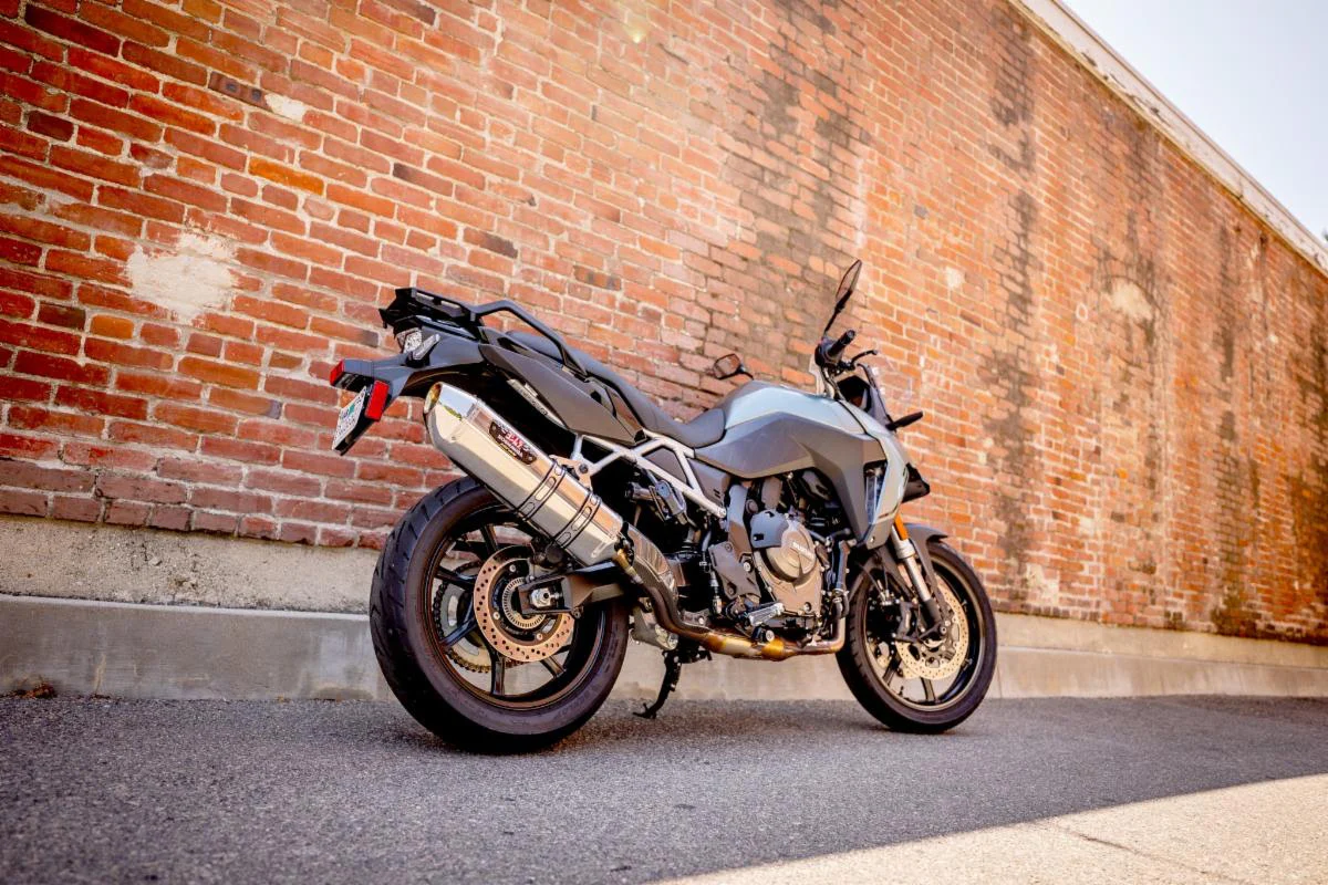 V-STROM 800 23-26 R-77J Stainless Slip-On Exhaust, w/ Stainless Muffler - Image 2