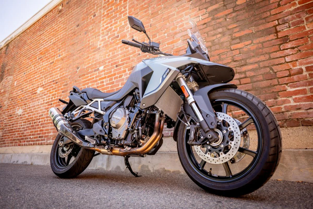 V-STROM 800 23-26 R-77J Stainless Slip-On Exhaust, w/ Stainless Muffler - Image 3