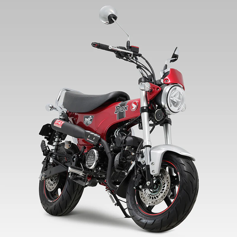 YAT DAX 125 2023-25 RACE STRAIGHT CYCLONE HIGH PIPE STAINLESS BLACK - Image 4