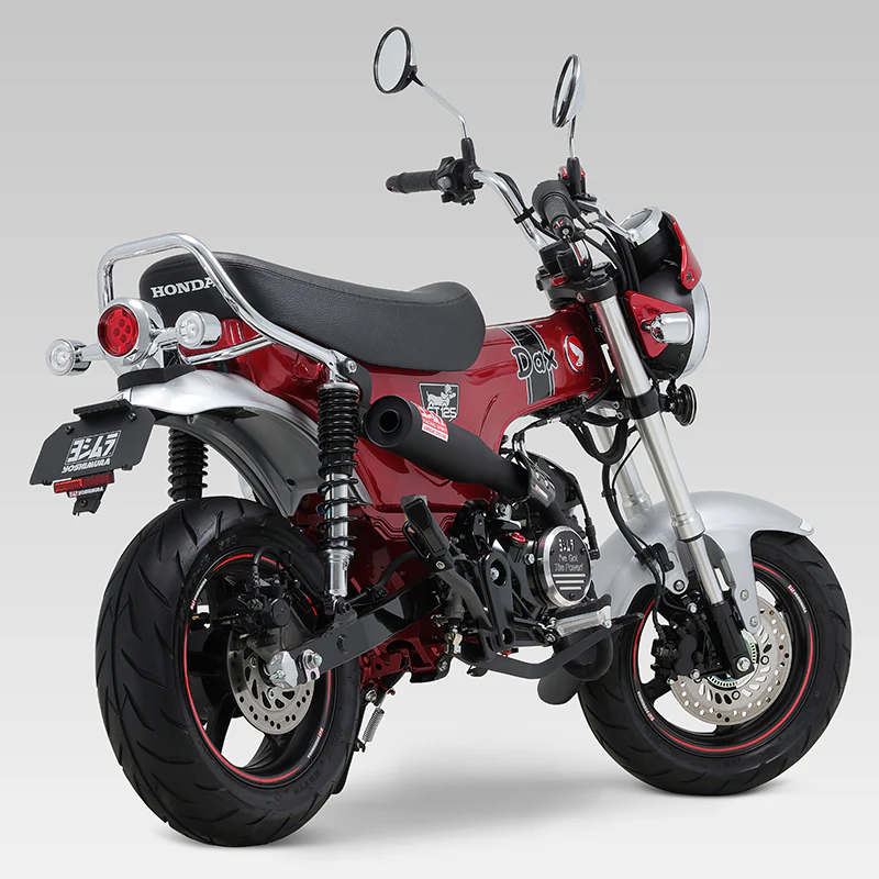YAT DAX 125 2023-25 RACE STRAIGHT CYCLONE HIGH PIPE STAINLESS BLACK - Image 5