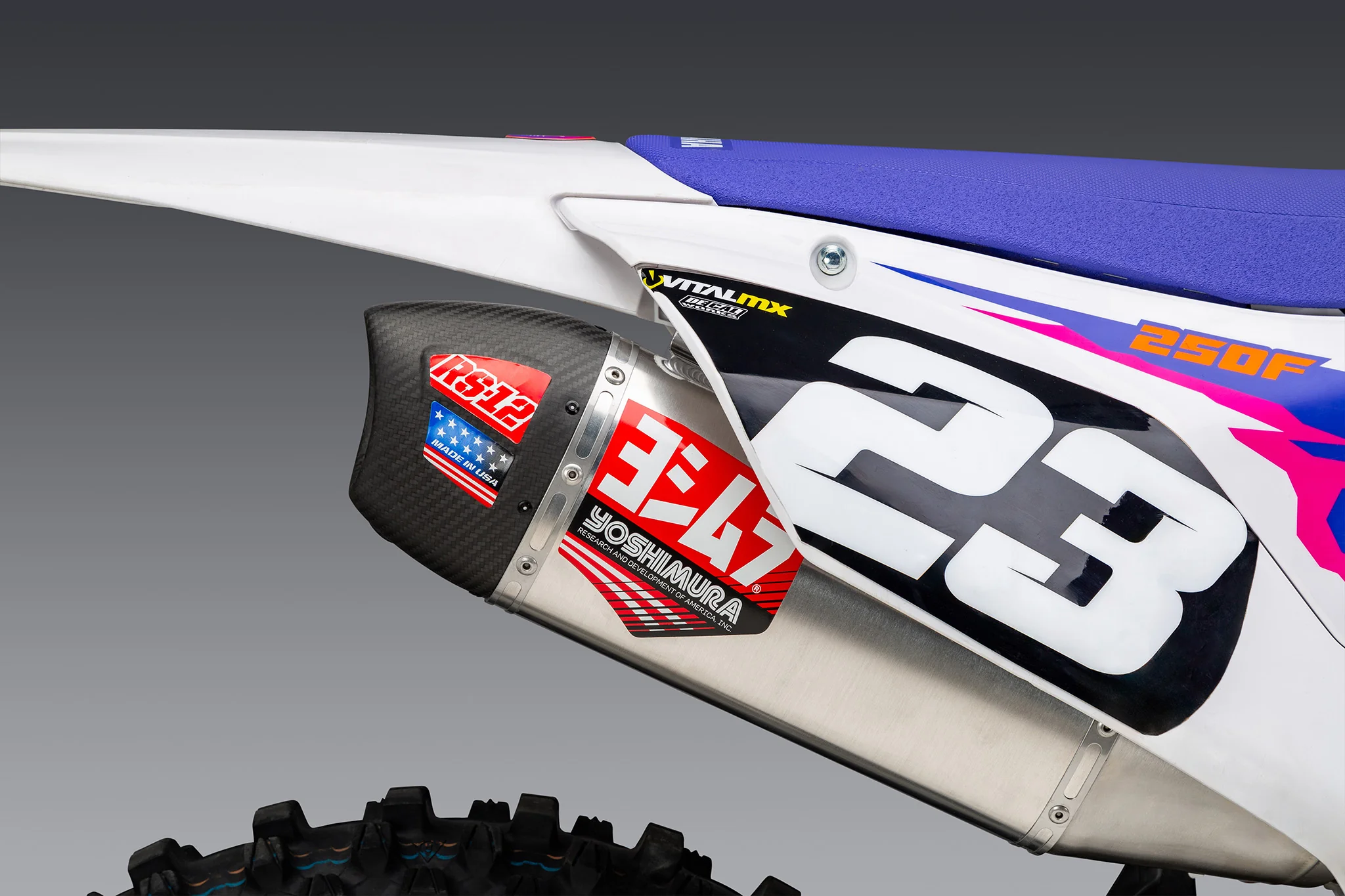 YZ250F 24-26 RS-12 Stainless Full Exhaust, w/ Aluminum Muffler - Image 5