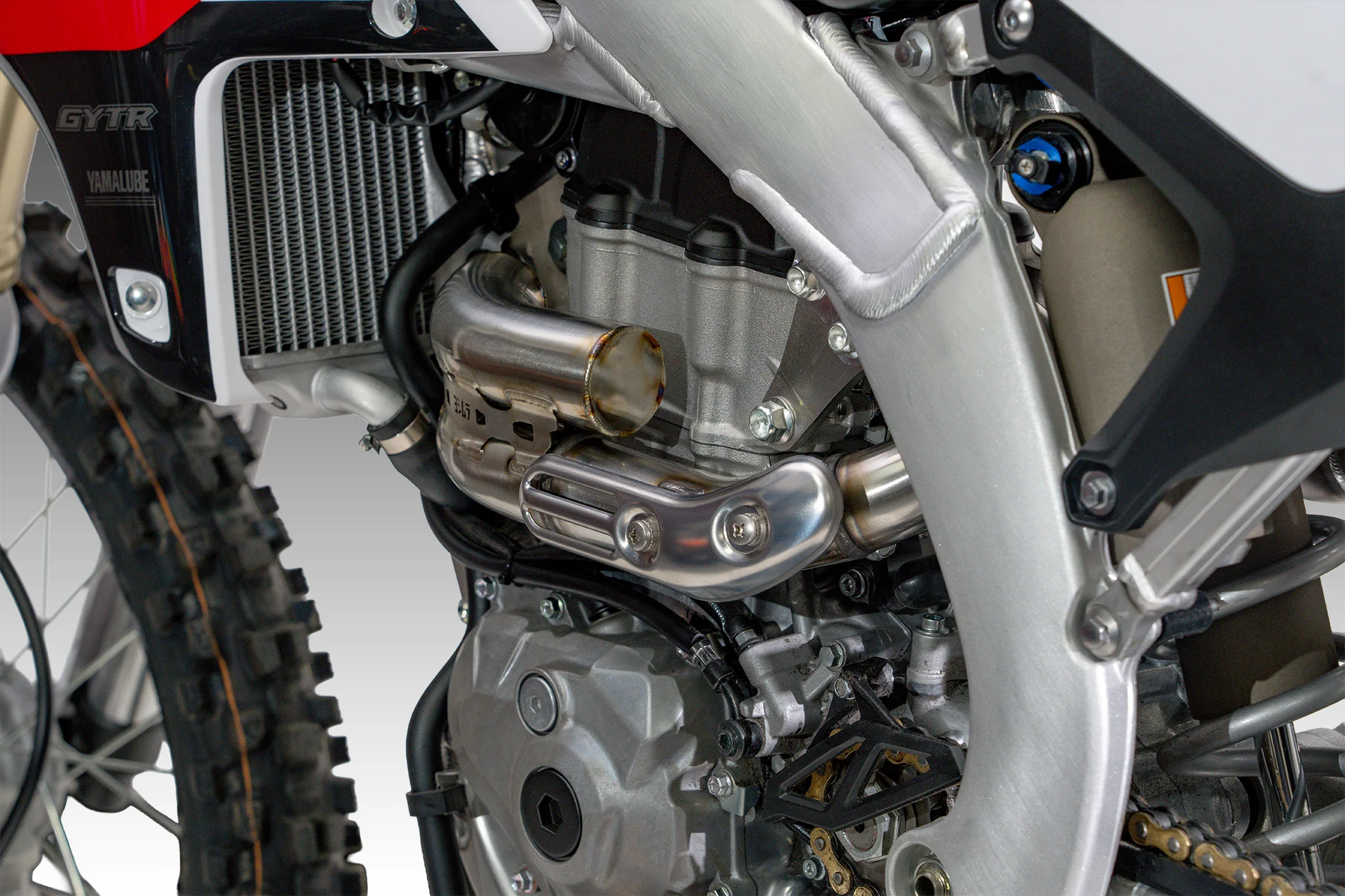 YZ450F 2026 RS-12 Stainless Titanium Full Exhaust, w/ Aluminum Muffler - Image 13