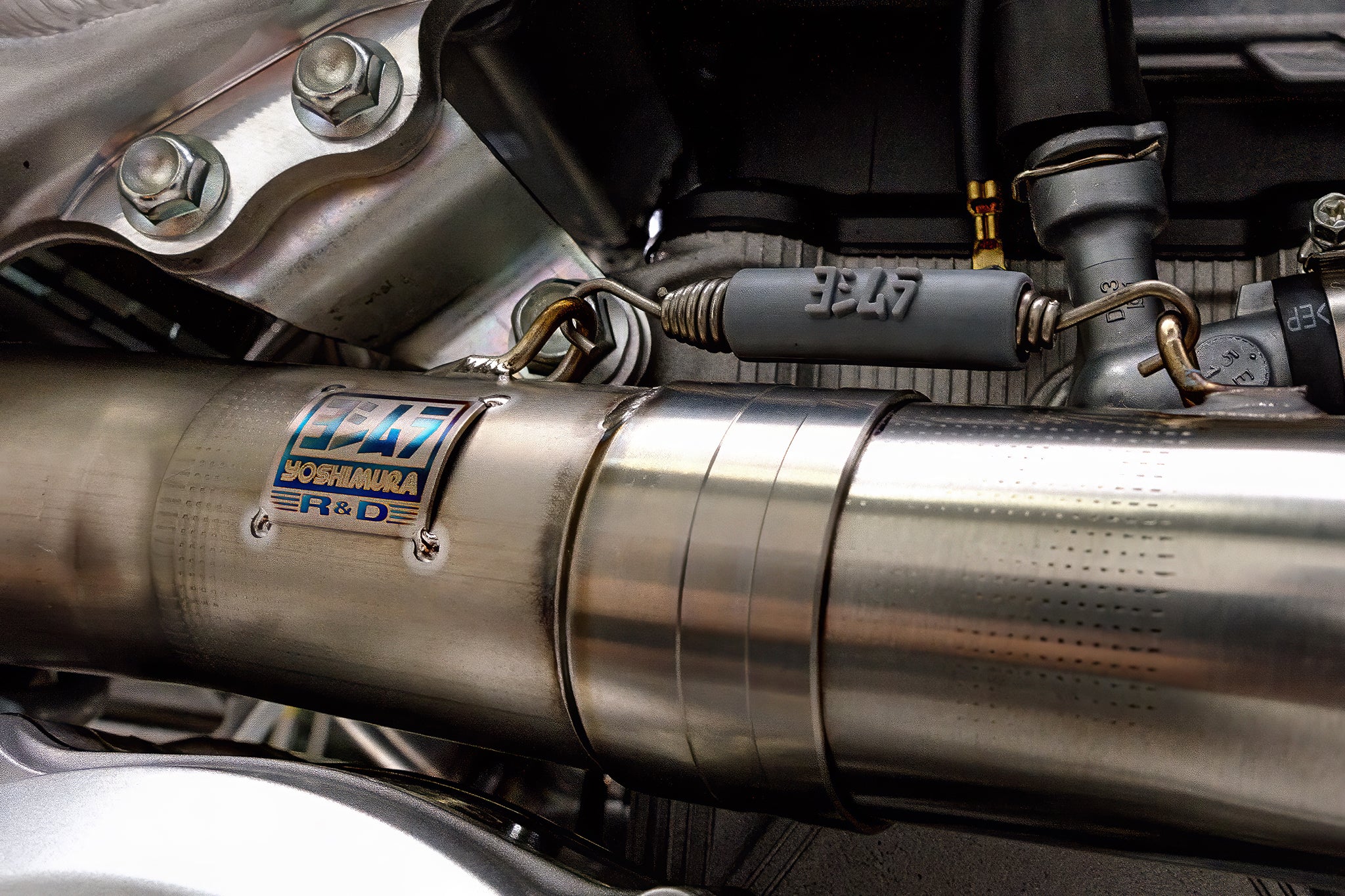 YZ450F 2026 RS-12 Stainless Titanium Full Exhaust, w/ Aluminum Muffler - Image 15