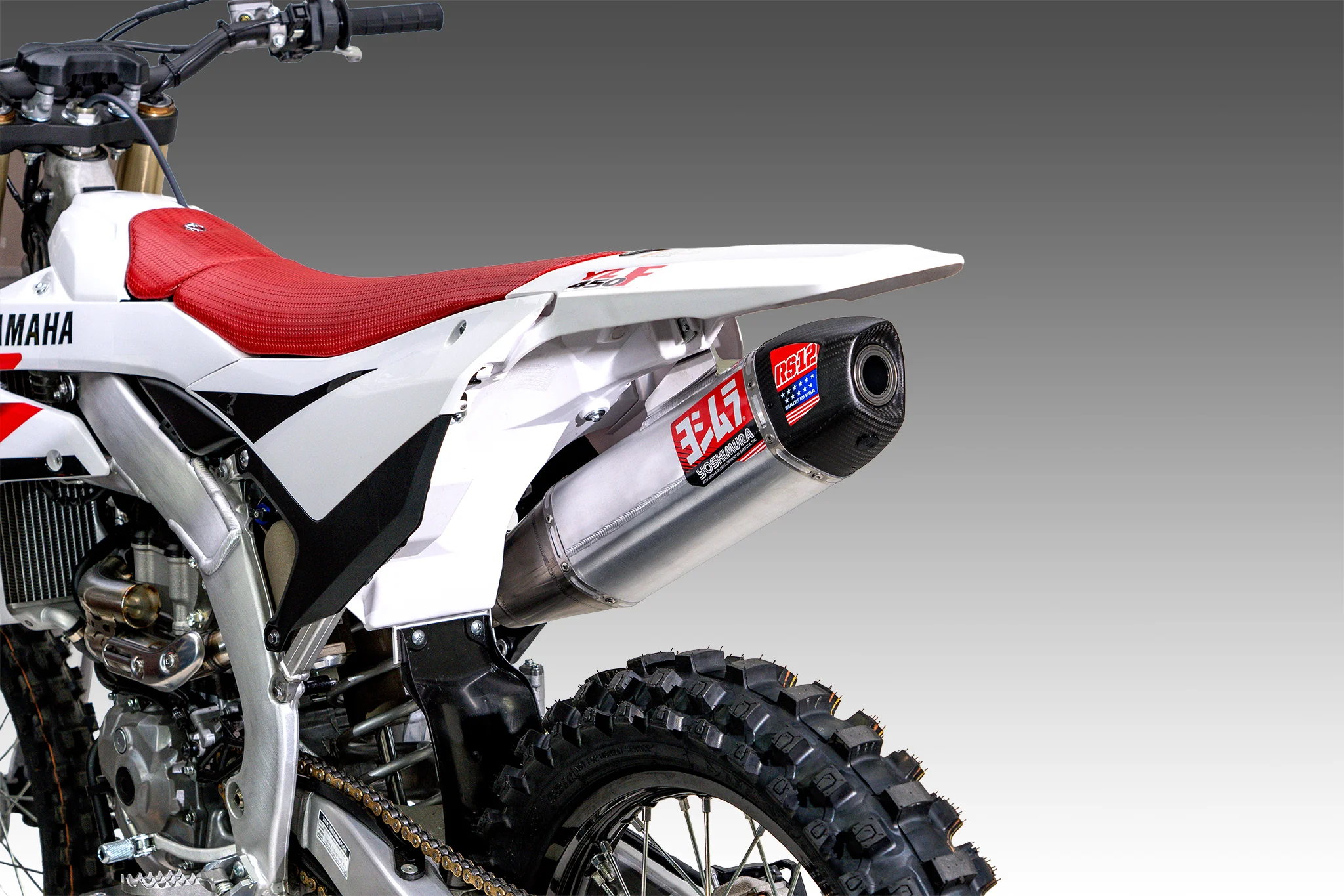 YZ450F 2026 RS-12 Stainless Titanium Full Exhaust, w/ Aluminum Muffler - Image 9