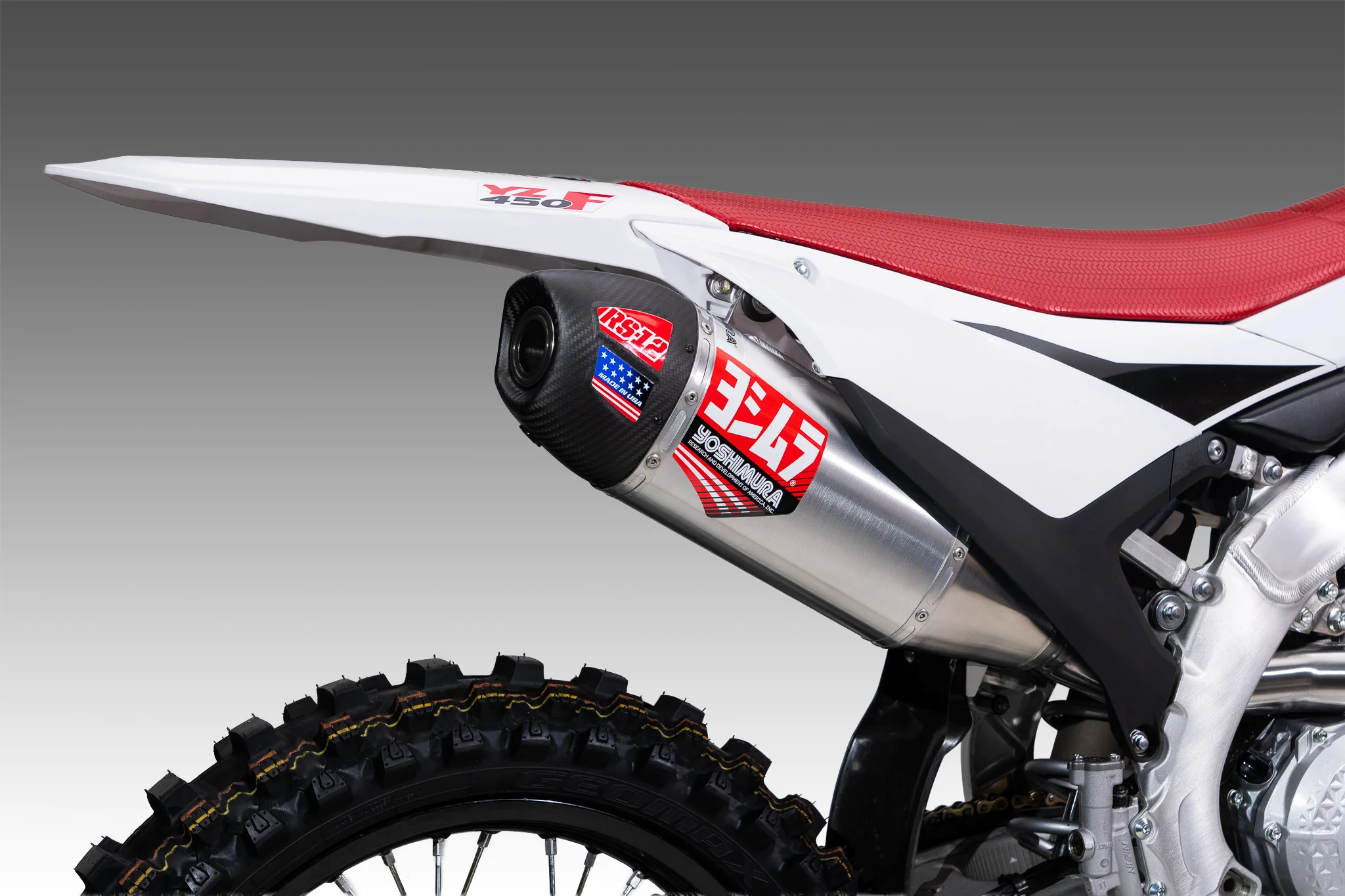 YZ450F 2026 RS-12 Stainless Slip-On Exhaust, w/ Aluminum Muffler - Image 7