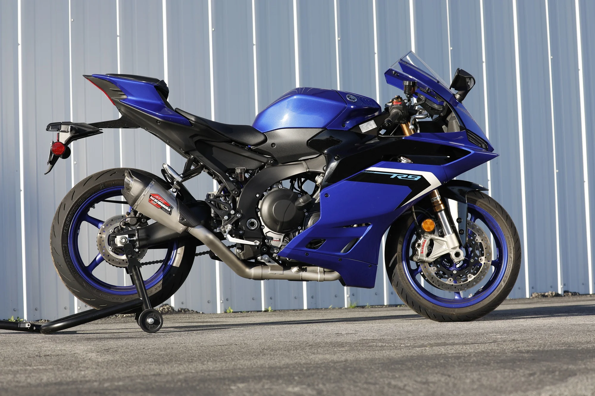 R9 2025 Race AT2 Stainless Full Exhaust, w/ Stainless Muffler - Image 4