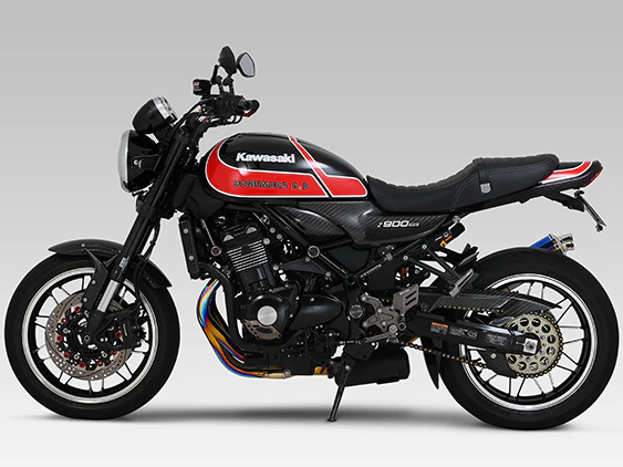 Z900RS/Cafe 2018-25 JMCA F-Spec Race Titanium Full System w/ Titanium Blue Sleeve - Image 3